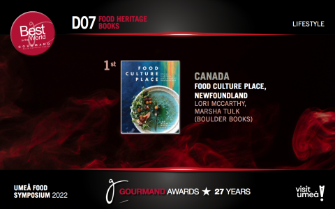 photo of Food Culture Place cover and award announcement