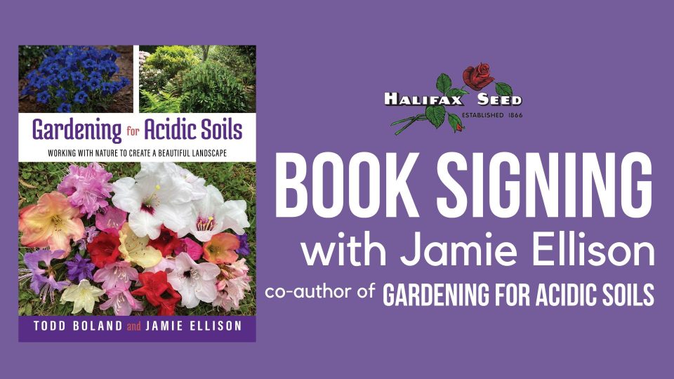 Gardening for Acidic Soils Book Signing poster