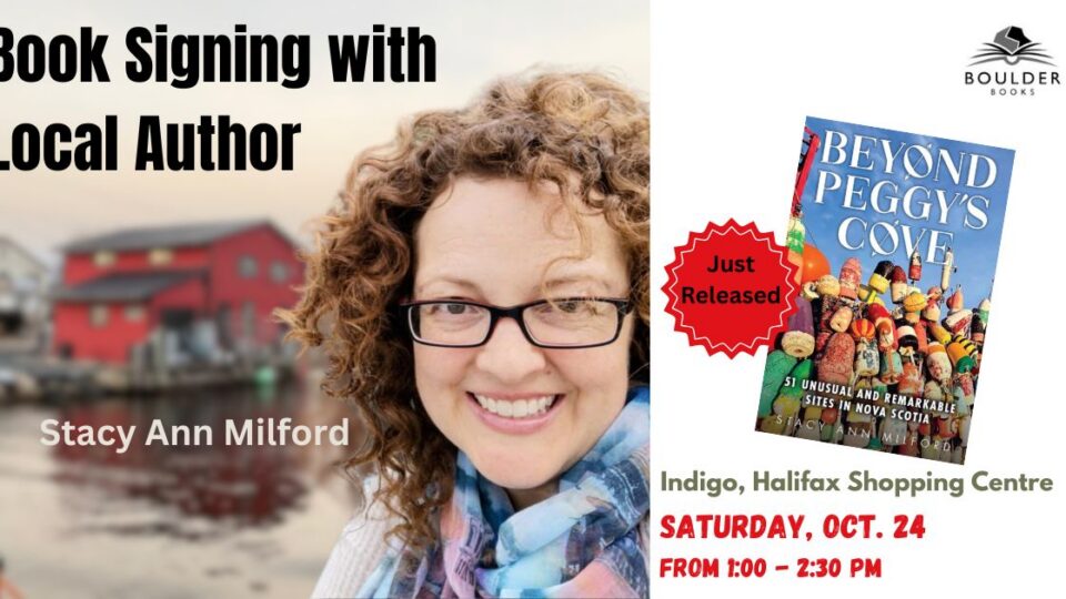 Stacy Milford author of Beyond Peggy's Cove, Book Signing
